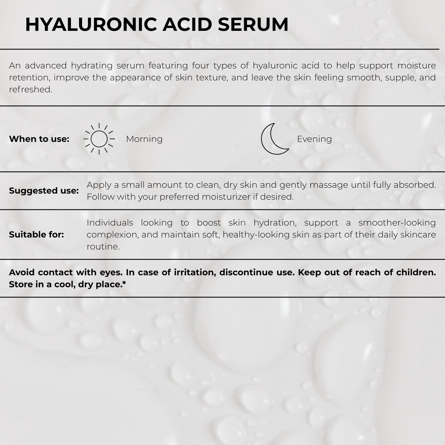 Hyaluronic Acid Serum