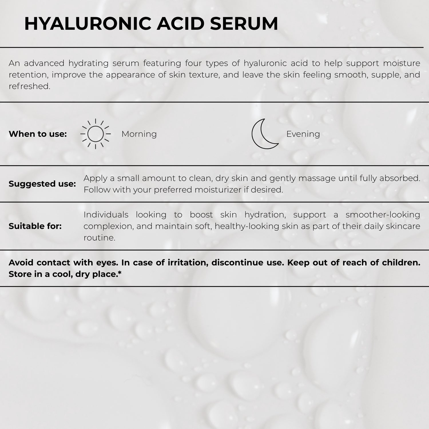 Hyaluronic Acid Serum