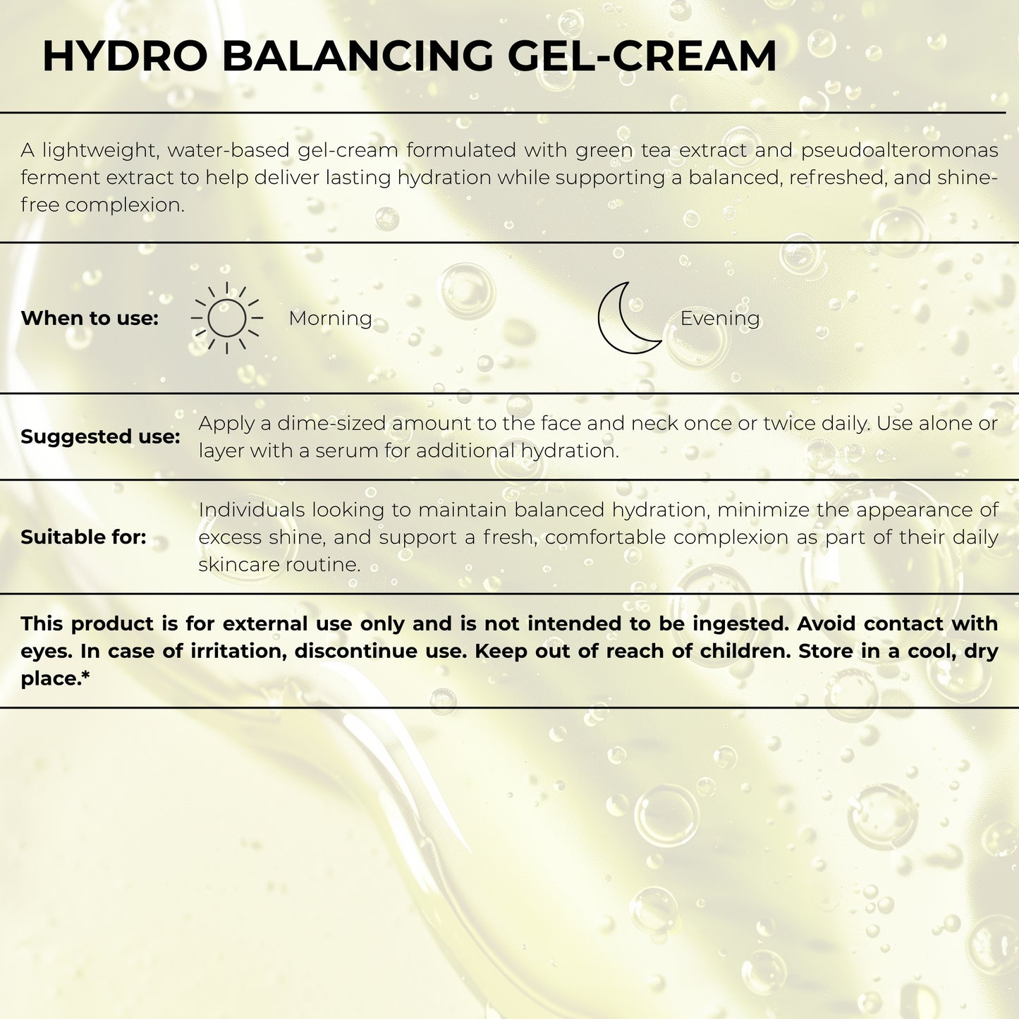 Hydro Balancing Gel-Cream