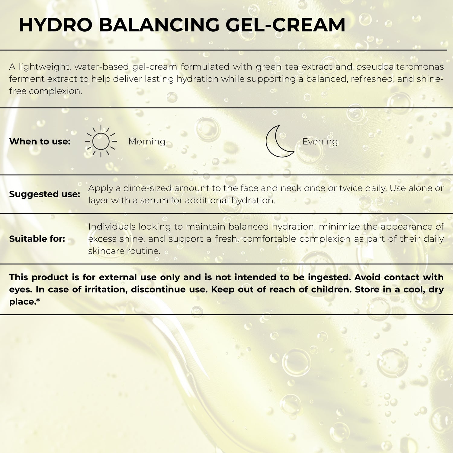 Hydro Balancing Gel-Cream