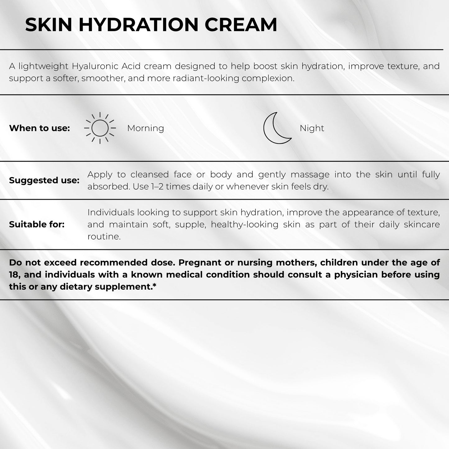 Skin Hydration Cream